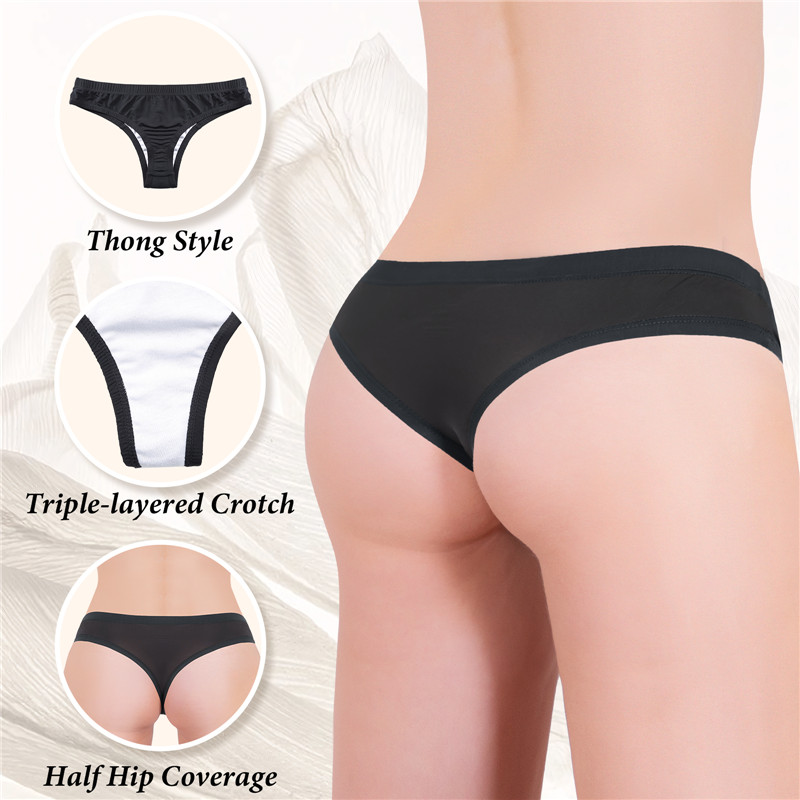 Tucking Gaff Brazilian Cheeky Panties Black - Image 5