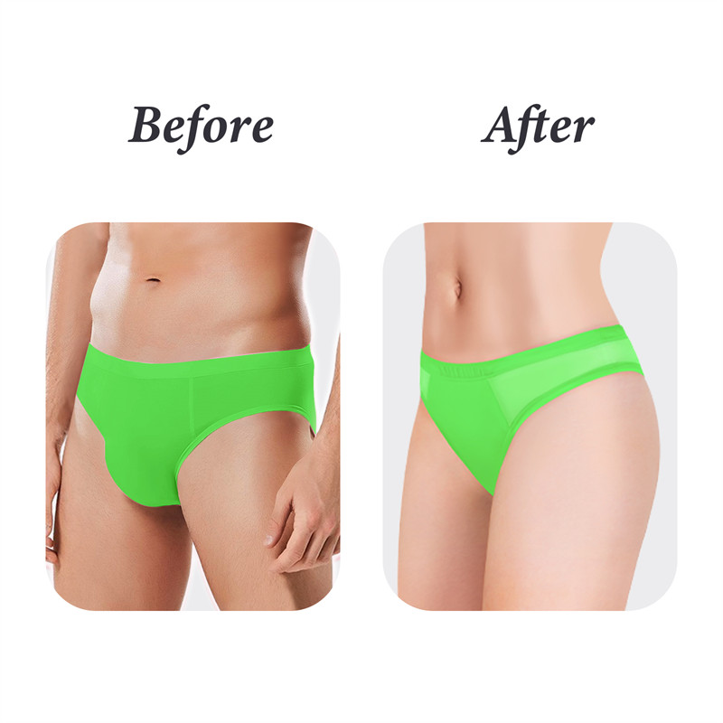 Tucking Gaff Brazilian Cheeky Panties Green - Image 3
