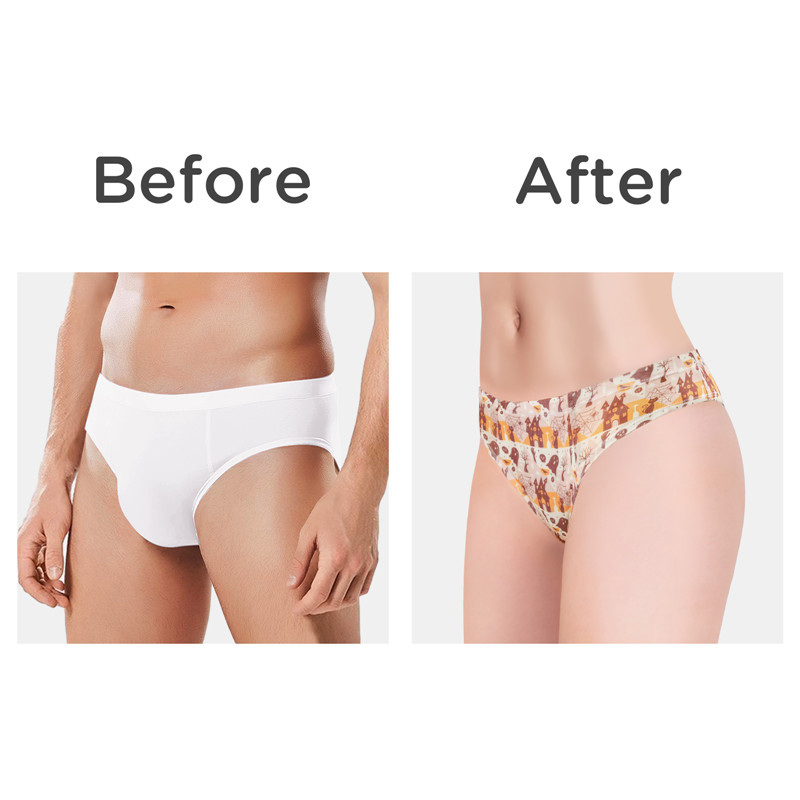 Halloween Ghost Pattern Tucking Gaff Brazilian Cheeky Panties - Image 5