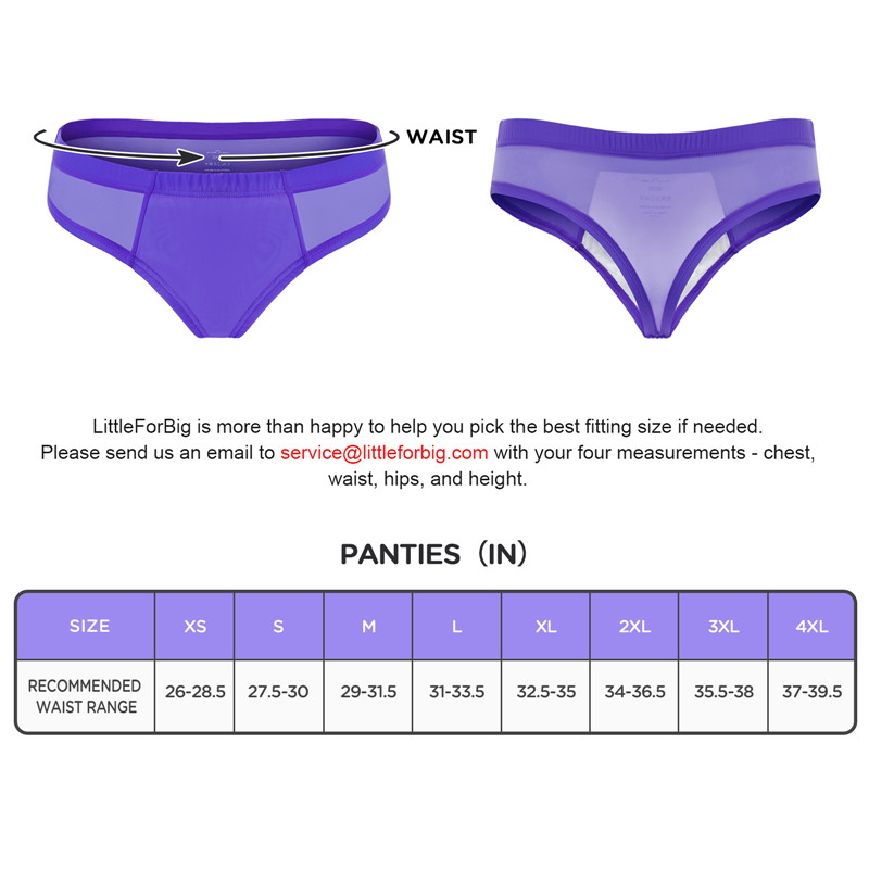 Tucking Gaff Brazilian Cheeky Panties Purple - Image 4