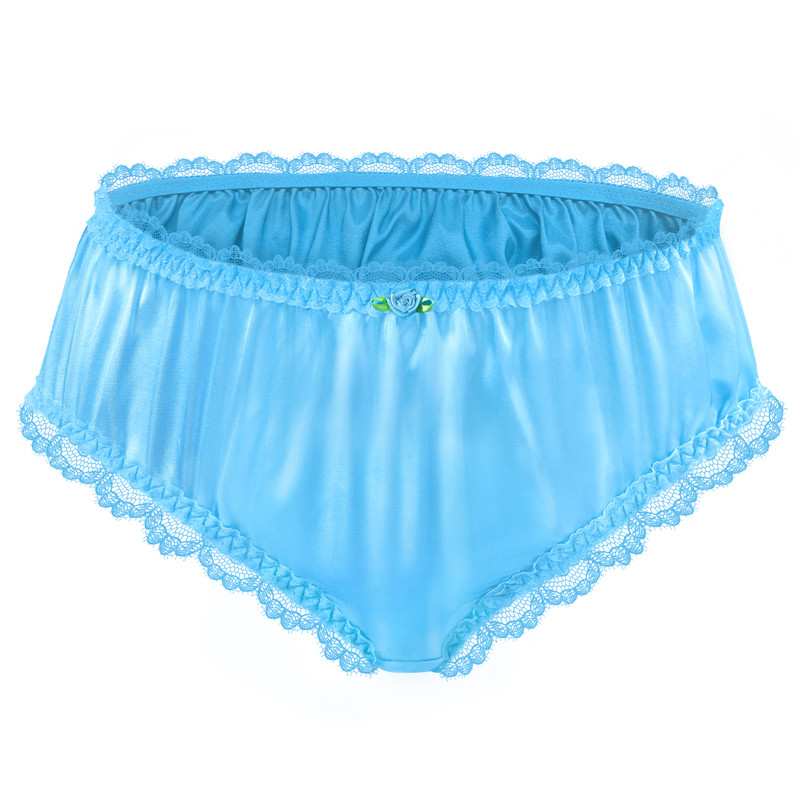 SissyUniversity Lacy Frill Panties Blue - Image 5