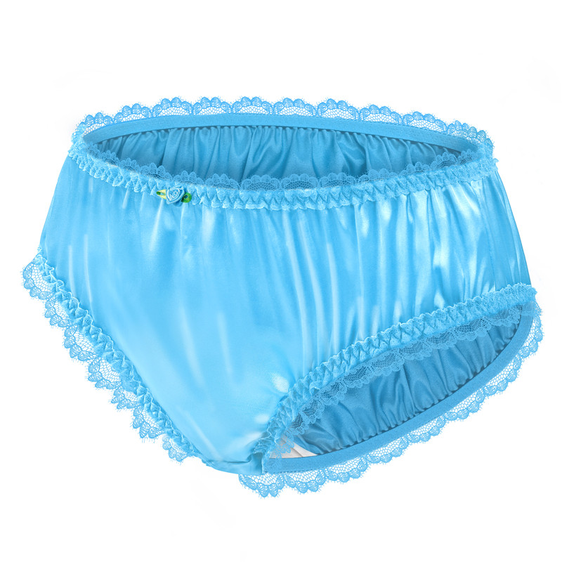 SissyUniversity Lacy Frill Panties Blue - Image 6