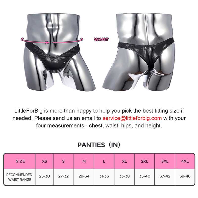 Little Secret Sparkle Metallic Tucking Gaff Panties Black - Image 4
