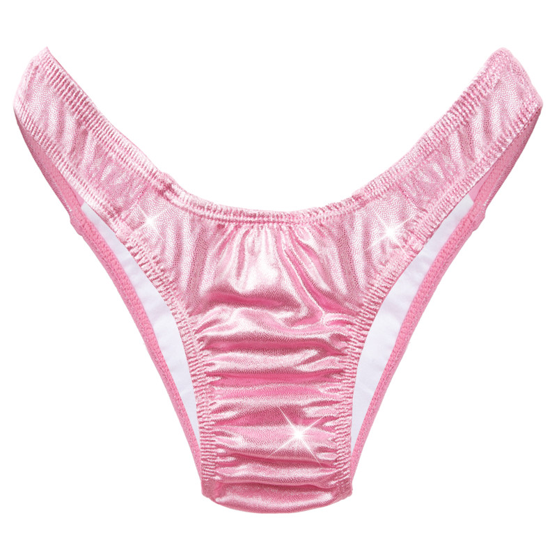 Little Secret Sparkle Metallic Tucking Gaff Panties Pink - Image 6