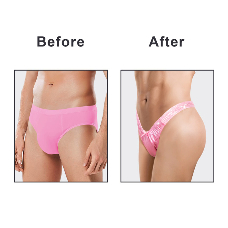 Little Secret Sparkle Metallic Tucking Gaff Panties Pink - Image 7