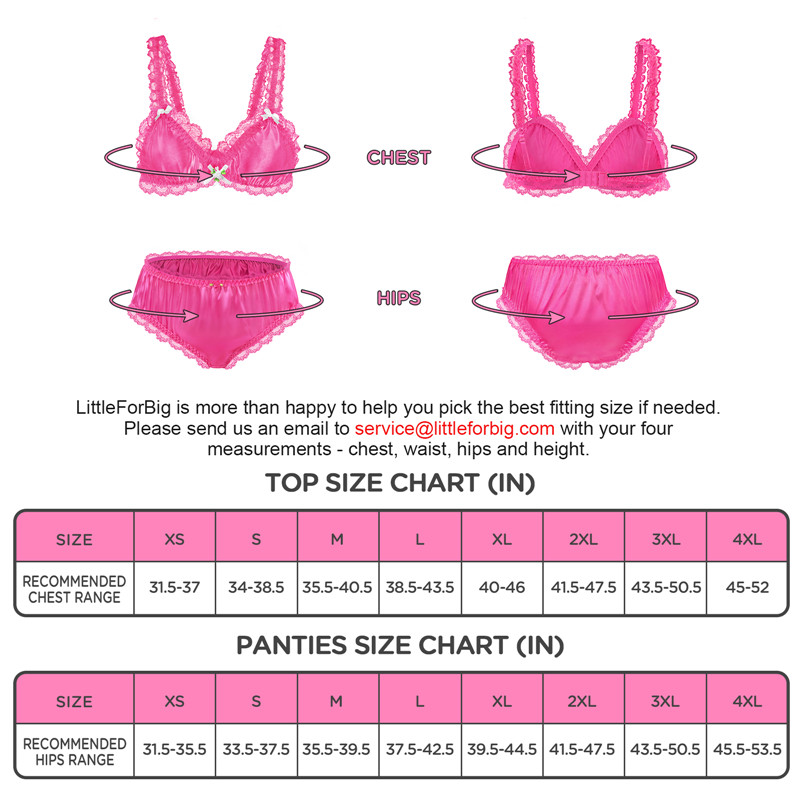 SissyUniversity Lacy Frill Bralette Set Rose - Image 4