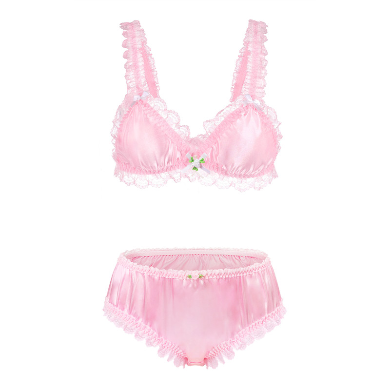 SissyUniversity Lacy Frill Bralette Set - Image 8