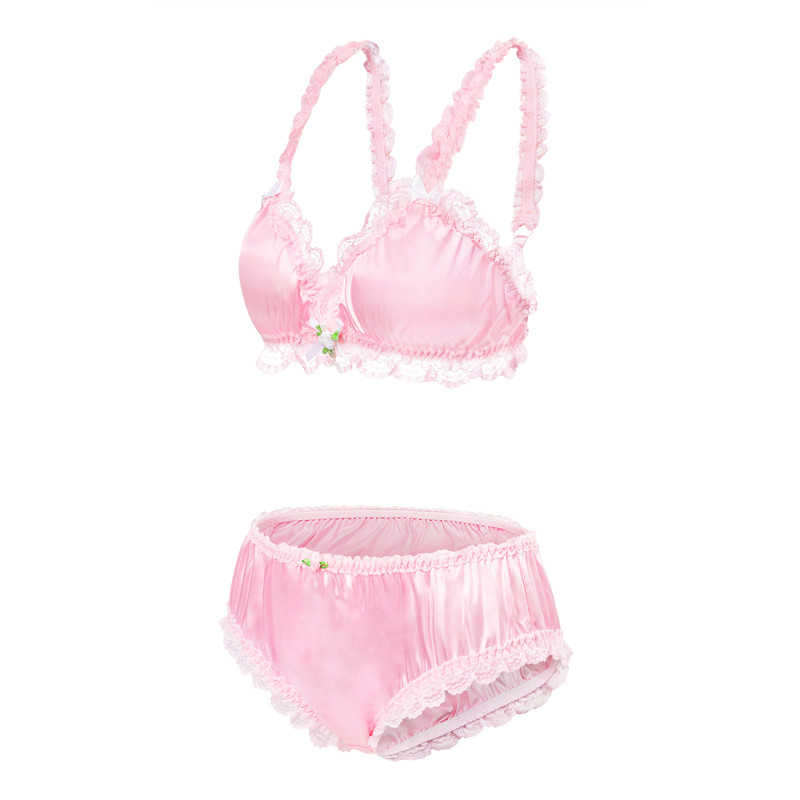 SissyUniversity Lacy Frill Bralette Set - Image 9