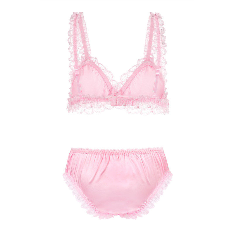 SissyUniversity Lacy Frill Bralette Set - Image 10