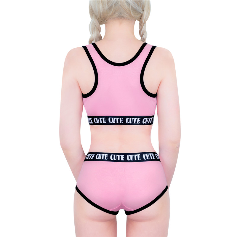 SissyUniversity Bralette Set Magenta - Image 3
