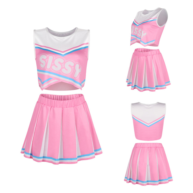Cheer SissyUniversity Croptop Mini Skirt Bralette Set - Image 5