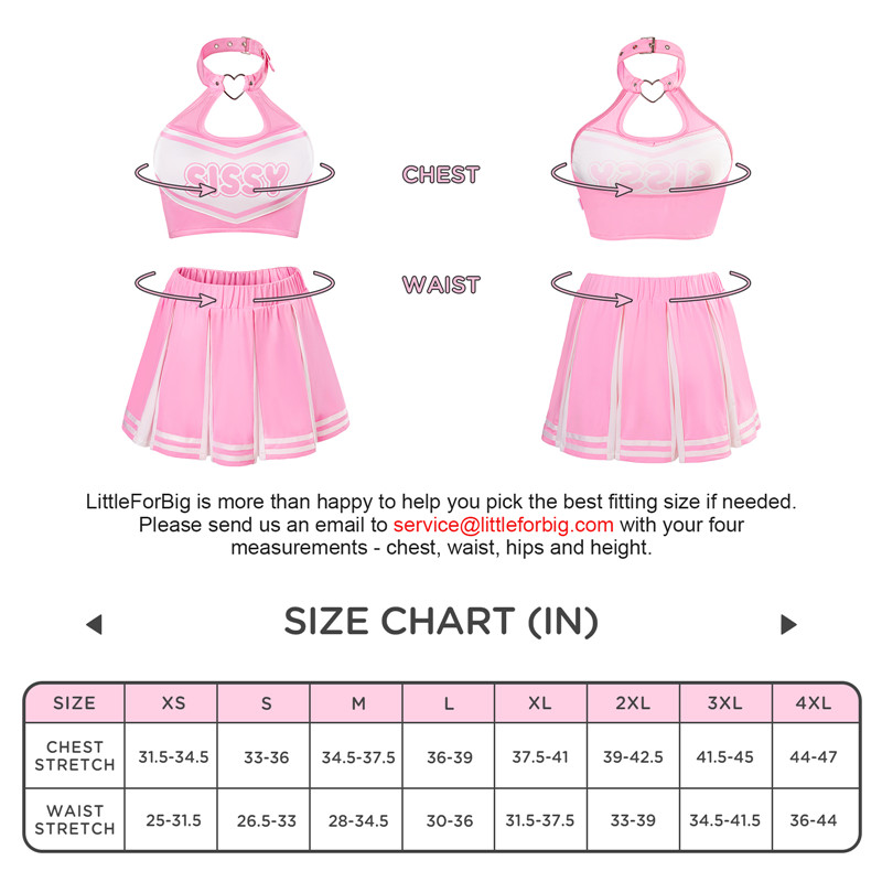 SissyUniversiry Game Day Cheerleader Skirt Set - Image 4