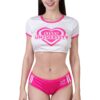 SissyUniversity Sorority Gym Camel Toe Tucking Gaff Shorts Set